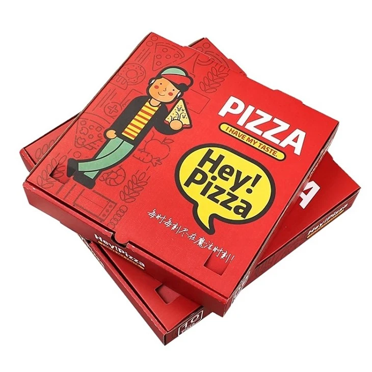 Özelleştirilebilir Geri Dönüştürülebilir Renkli Pizza Kutuları