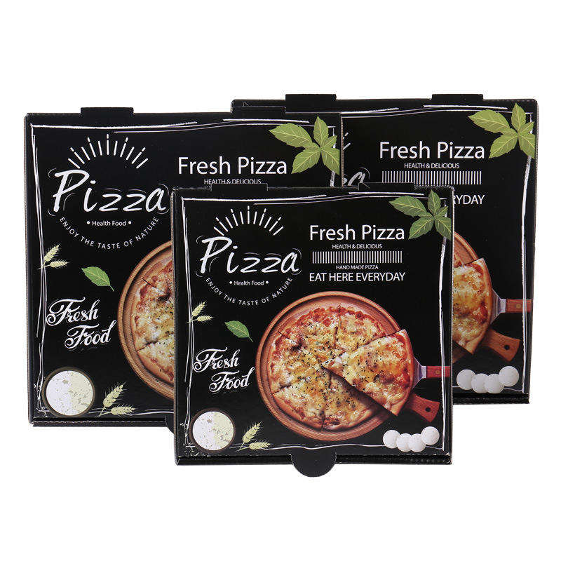 Gıda Sınıfı Logo Oluklu Lüks Pizza Kutusu