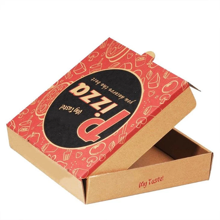 Gıda Sınıfı Ambalaj Kutusu Özel Llogo Çin Pizza Kutusu