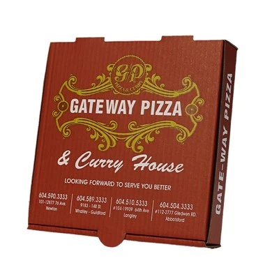Gıda Sınıfı Ambalaj Kutusu Özel Oluklu Pizza Kutusu