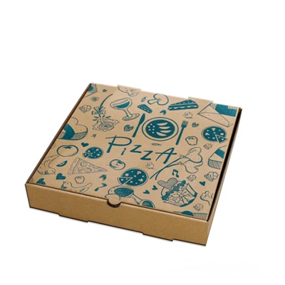 Özel Logolu Pizza Ambalaj Kağıt Kutusu