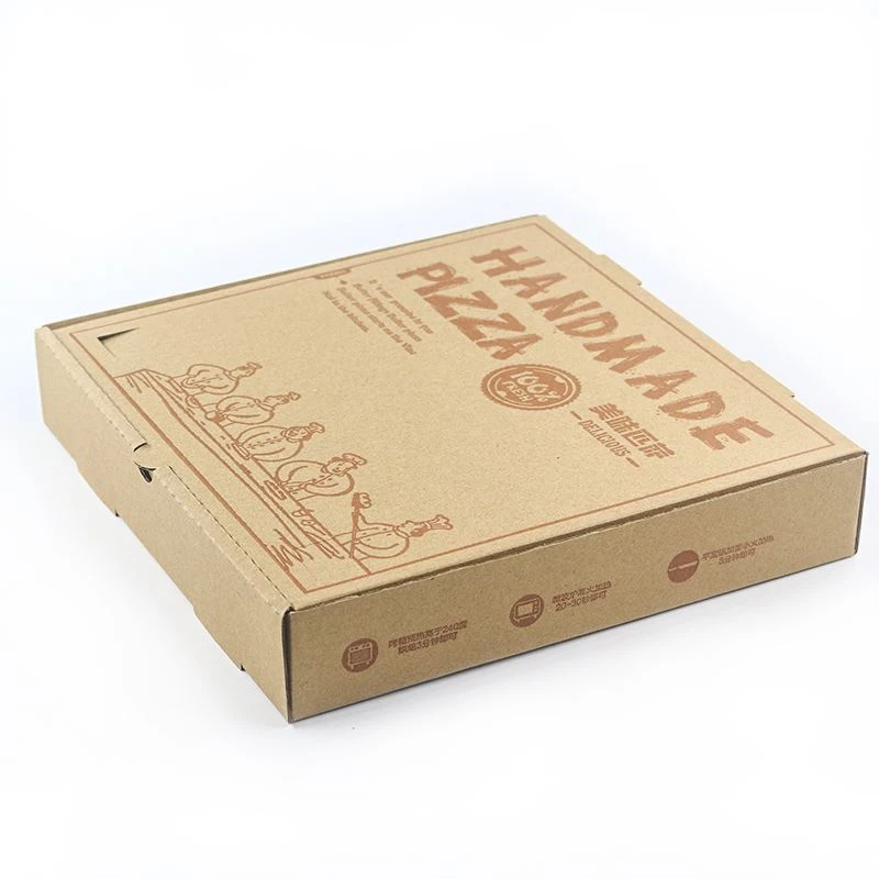 Paket Servis Paketleme Kraft Kağıt Pizza Kutuları