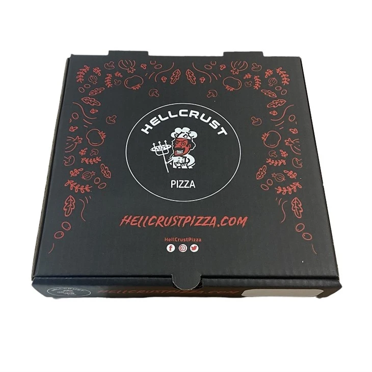 Kişiselleştirilmiş Lüks Oluklu Mukavva Teslimat Pizza Kutusu